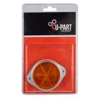 U-PART REFLECTOR FLANGE YEL 60MM 2PK