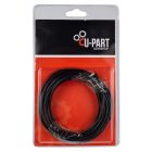 U-PART ELECTRIC WIRE 2.5MM 5M BLK