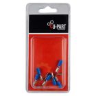 U-PART TERMINAL BLU PIGGY BACK 1.5-2MM 6.3MM