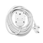 KLONERS EXTENSION CORD DBL WHITE 10A 20M