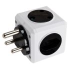 SELECTRIX MULTI SOCKET CUBE WITH USB BLACK