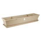 SEBOR SILL PLANTER & SAUCER & CLIPS 75CM BEIGE