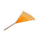 RAKE DOUBLE PLASTIC WITH HANDLE