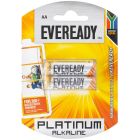 EVEREADY BATTERY PLATIMUN ALKALINE AA 2 PACK