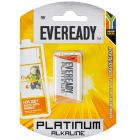 EVEREADY BATTERY PLATINUM ALKALINE 9V 1 PACK