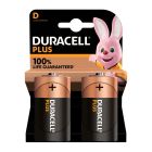 DURACELL BATTERY PLUS ALKALINE D 2 PACK