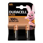 DURACELL BATTERY PLUS ALKALINE AA 2 PACK