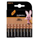 DURACELL BATTERY PLUS ALKALINE AAA 16 PACK