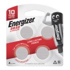 ENERGIZER BATTERY LITHIUM COIN 3V CR2032 4 PACK