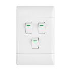 CBI LIGHT SWITCH 3L1W 2X4 WHITE