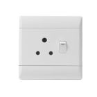 CBI PLUG SWITCH SINGLE 4X4 WHITE