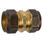 COMPRESSION BRASS COUPLER CXC 15MM SABS