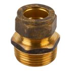 COMPRESSION BRASS COUPLER CXMI 22MMX3/4 SABS