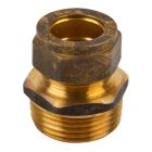 COMPRESSION BRASS COUPLER CXMI 15MMX3/4 SABS