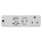 NEXUS ADAPTOR 1X16A 1X5A SCHUKO 2XUSB PP