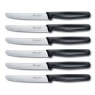 VICTORINOX TABLE KNIFE SET 6PCE BLACK