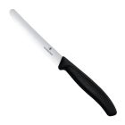 VICTORINOX TABLE KNIFE SERRATED 11CM BLACK